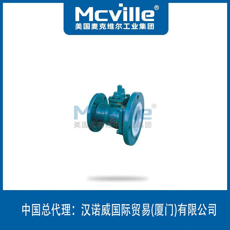 進(jìn)口襯氟放料球閥