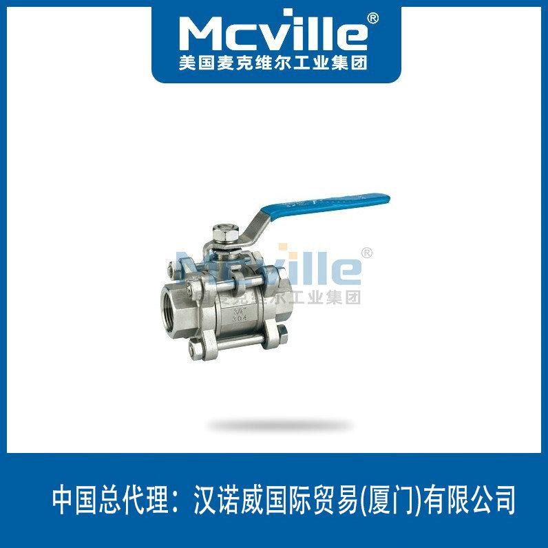 進口三片式內(nèi)螺紋球閥