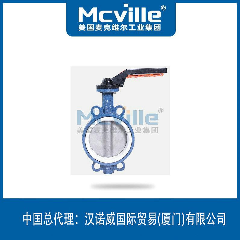 進(jìn)口對夾式四氟密封蝶閥