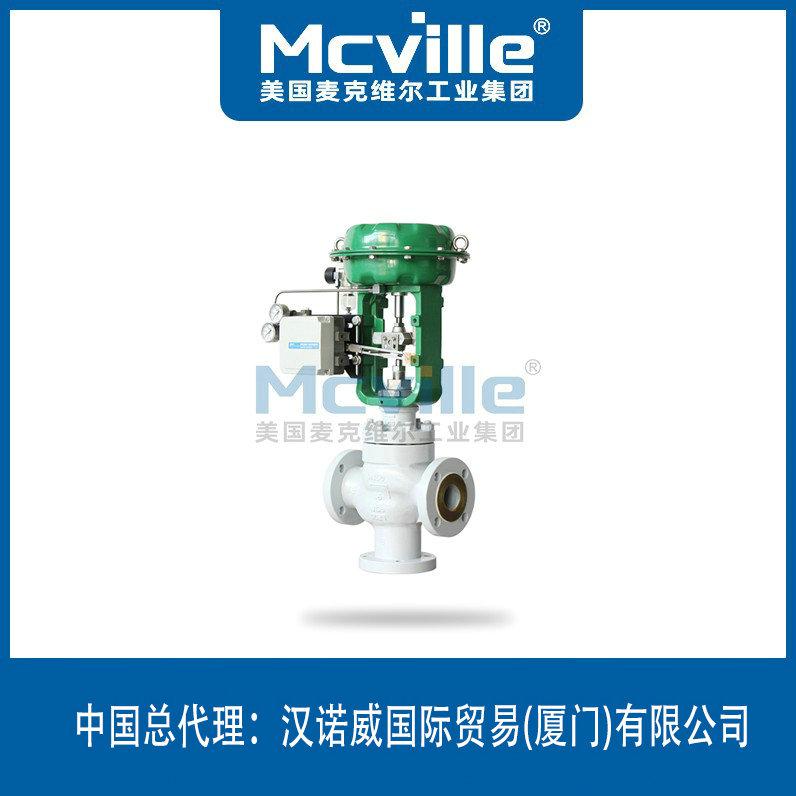 進口氣動薄膜三通切斷閥