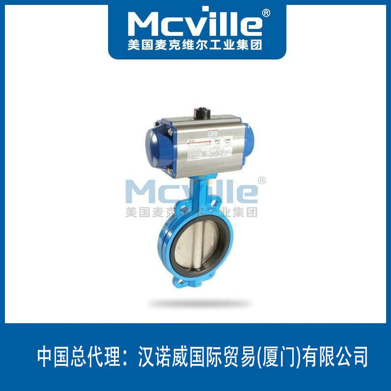 進口氣動襯膠蝶閥