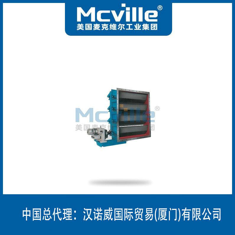 進口電動方形百葉蝶閥