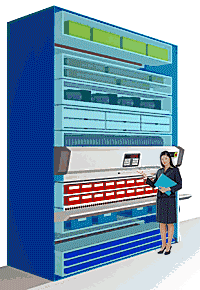 數(shù)控垂直回轉(zhuǎn)庫(kù)