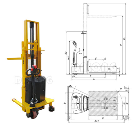 CDDH 輕型全電動(dòng)堆垛車