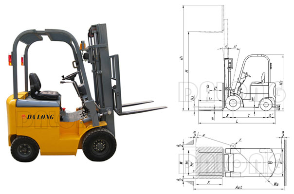 CPD15QA 四支點(diǎn)全電動(dòng)叉車(chē)