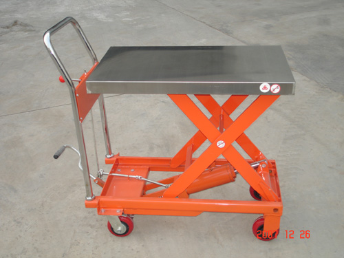 液壓手推平臺(tái)車6