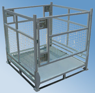  鋼網(wǎng)折疊式托盤箱