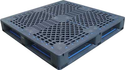 PTD-1111L網(wǎng)格田字加鋼管單面使用塑料托盤(pán) 