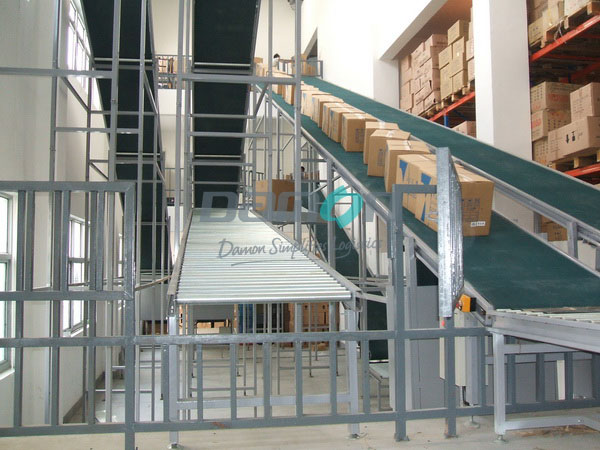 德馬爬坡皮帶輸送機(jī)