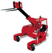 法國曼尼通2.5噸三輪驅(qū)動內(nèi)燃伸縮臂插腿式叉車 TMT 