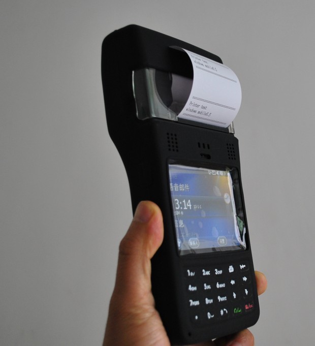 打印一體掃描條碼無(wú)線PDA-POS終端