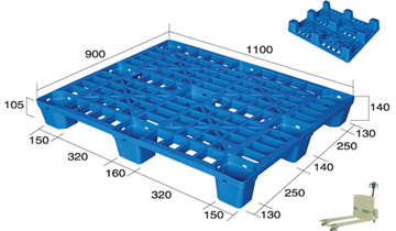 供應(yīng)塑料托盤型號： QH-1109超輕單面
