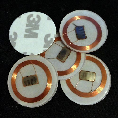 NFC電子標(biāo)簽 ISO14443A 13.56MHz 透明錢(qián)幣卡 RFID標(biāo)簽 mifare 1K