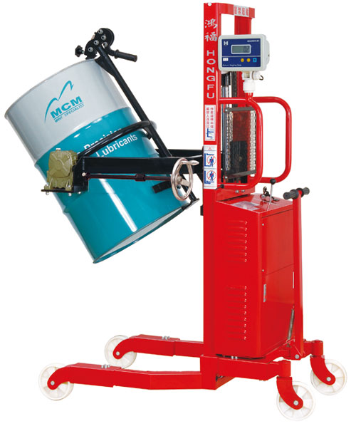 鴻福電升手翻電子秤可傾式油桶裝卸車