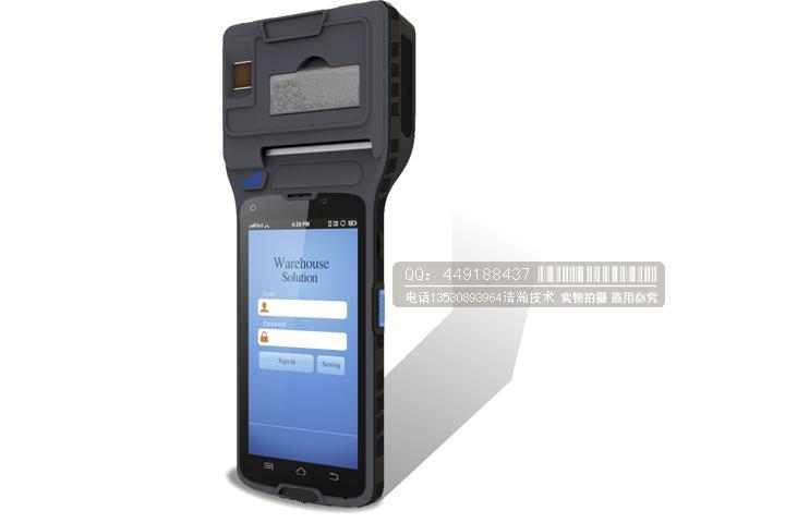 安卓四核指紋識(shí)別打印手持終端PDA移動(dòng)POS終端