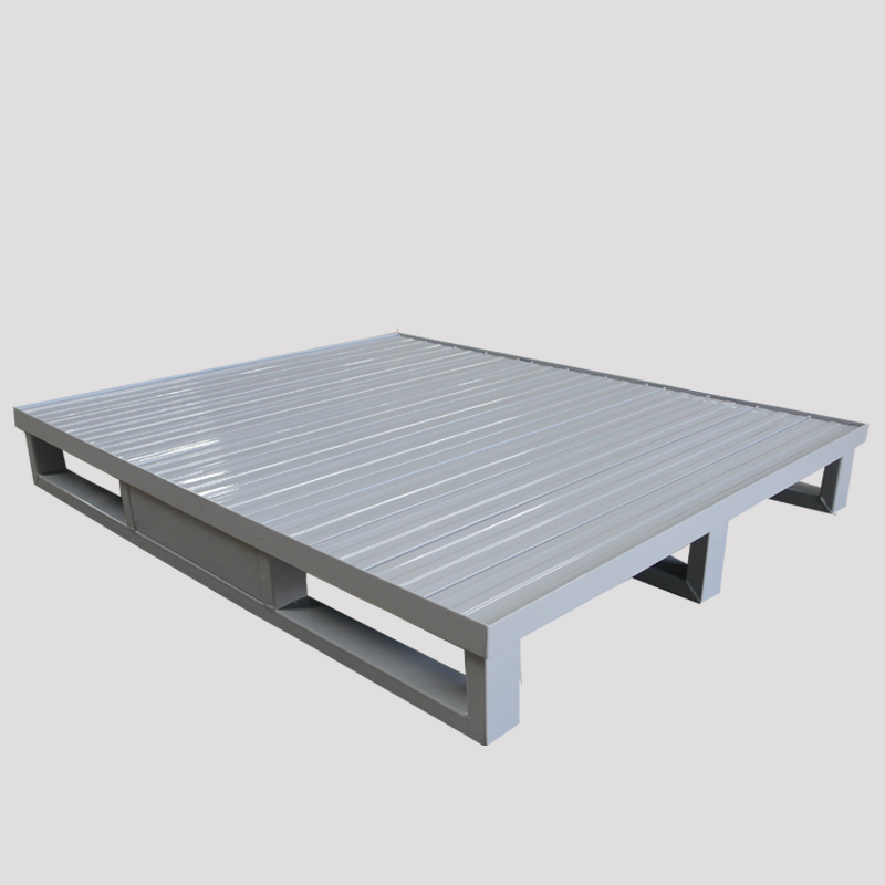 華易倉(cāng)儲(chǔ)物流金屬托盤三腿鋼制托盤承載500KG貨架托盤 加強(qiáng)加厚