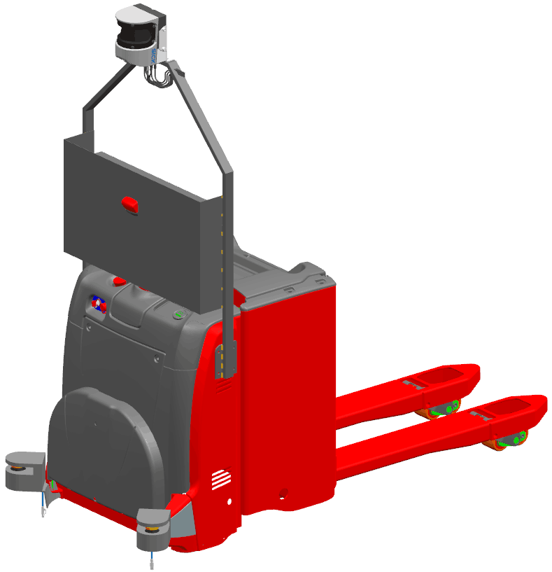 激光導航agv叉車搬運機器人