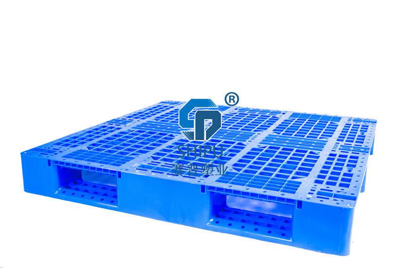 貴州倉儲物流1210川字加鋼管堆碼塑料托盤