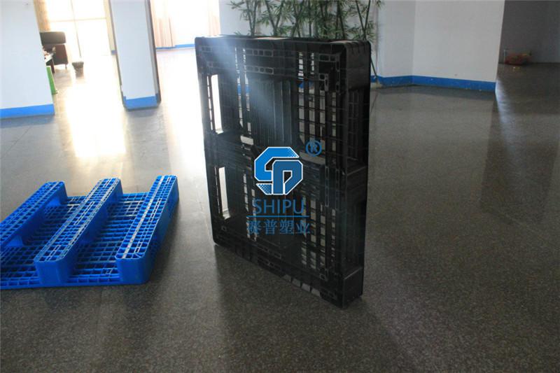 貴州倉儲物流1210川字加鋼管堆碼塑料托盤