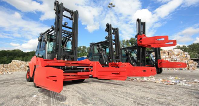 廈門(mén)靠普叉車屬具 KAUP軟包夾/紙漿包夾/回收行業(yè)型軟包夾 /泡沫夾