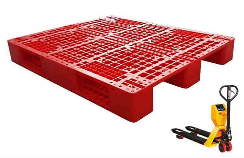物流堆碼塑料托盤  物流倉儲(chǔ)貨架托盤  1311川字網(wǎng)格叉車托盤