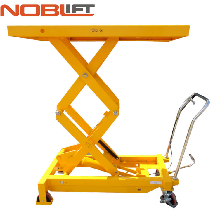 諾力手動(dòng)平臺(tái)車(chē)TF30雙剪液壓升降模具工作業(yè)臺(tái)車(chē)300kg升高880mm