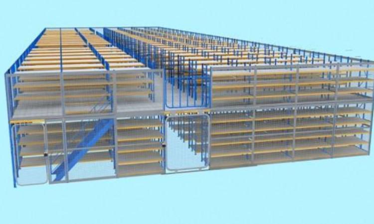 廣州鼎力倉儲貨架廠家定制閣樓平臺式貨架