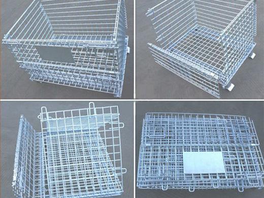 倉(cāng)儲(chǔ)鐵籠折疊式周轉(zhuǎn)鐵籠鐵絲網(wǎng)箱蝴蝶網(wǎng)筐