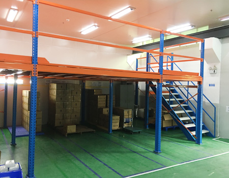 易達廣州倉儲貨架廠 二層組合式鋼結構閣樓平臺貨架