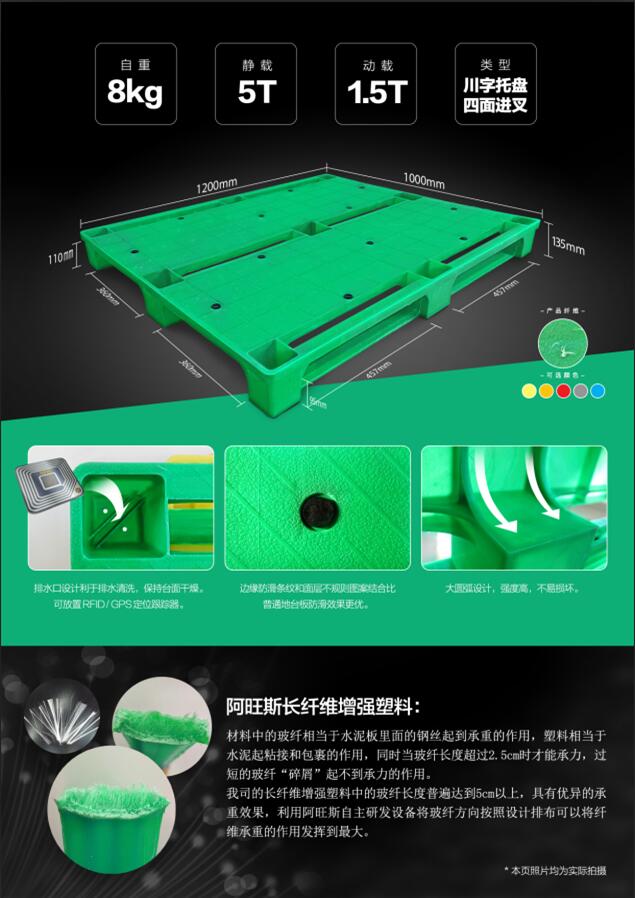 長玻纖增強(qiáng)新型塑料托盤