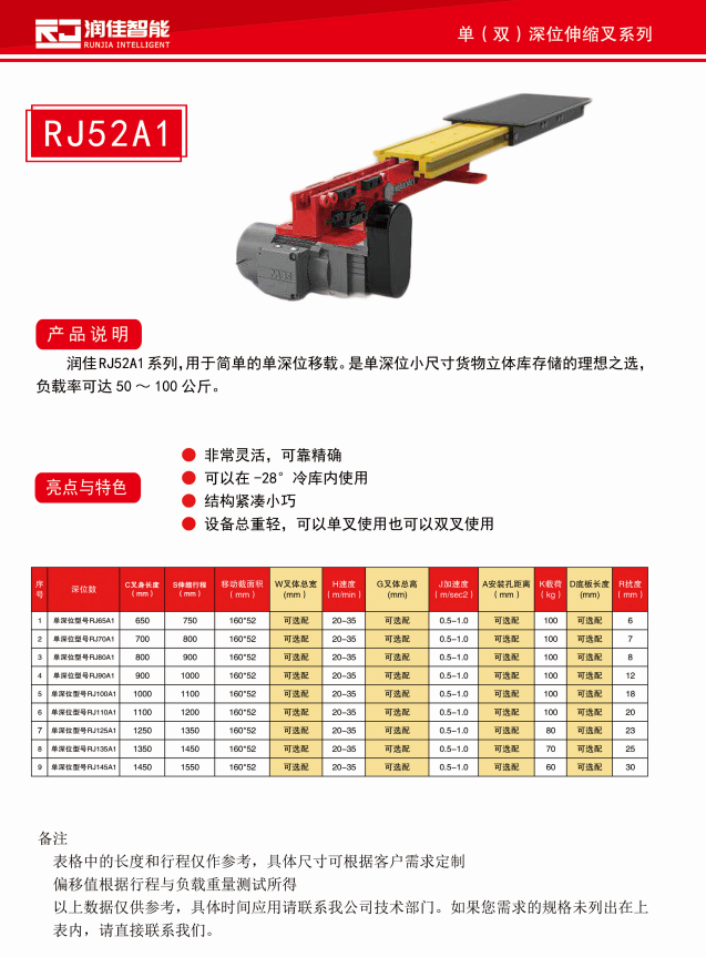 堆垛機伸縮貨叉  雙向自動伸縮貨叉