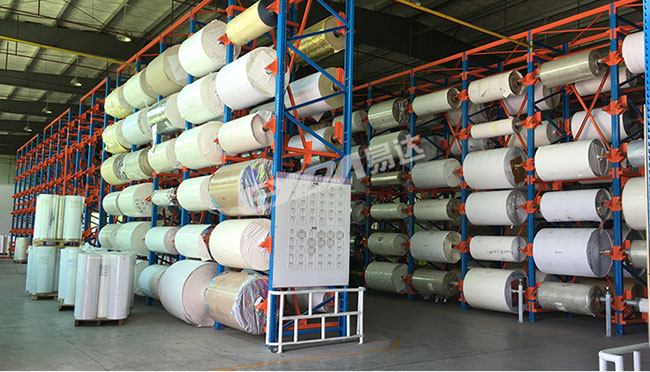 易達廣州重型貨架廠定制卷料放料架