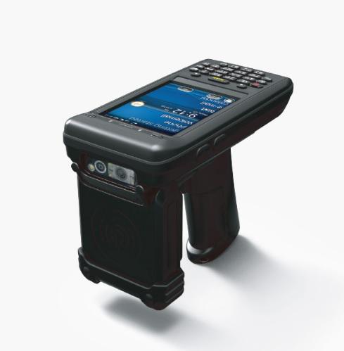 AT880 Windows ce 超高頻UHF RFID一維二維條碼數(shù)據(jù)采集器手持終端讀寫器 PDA 