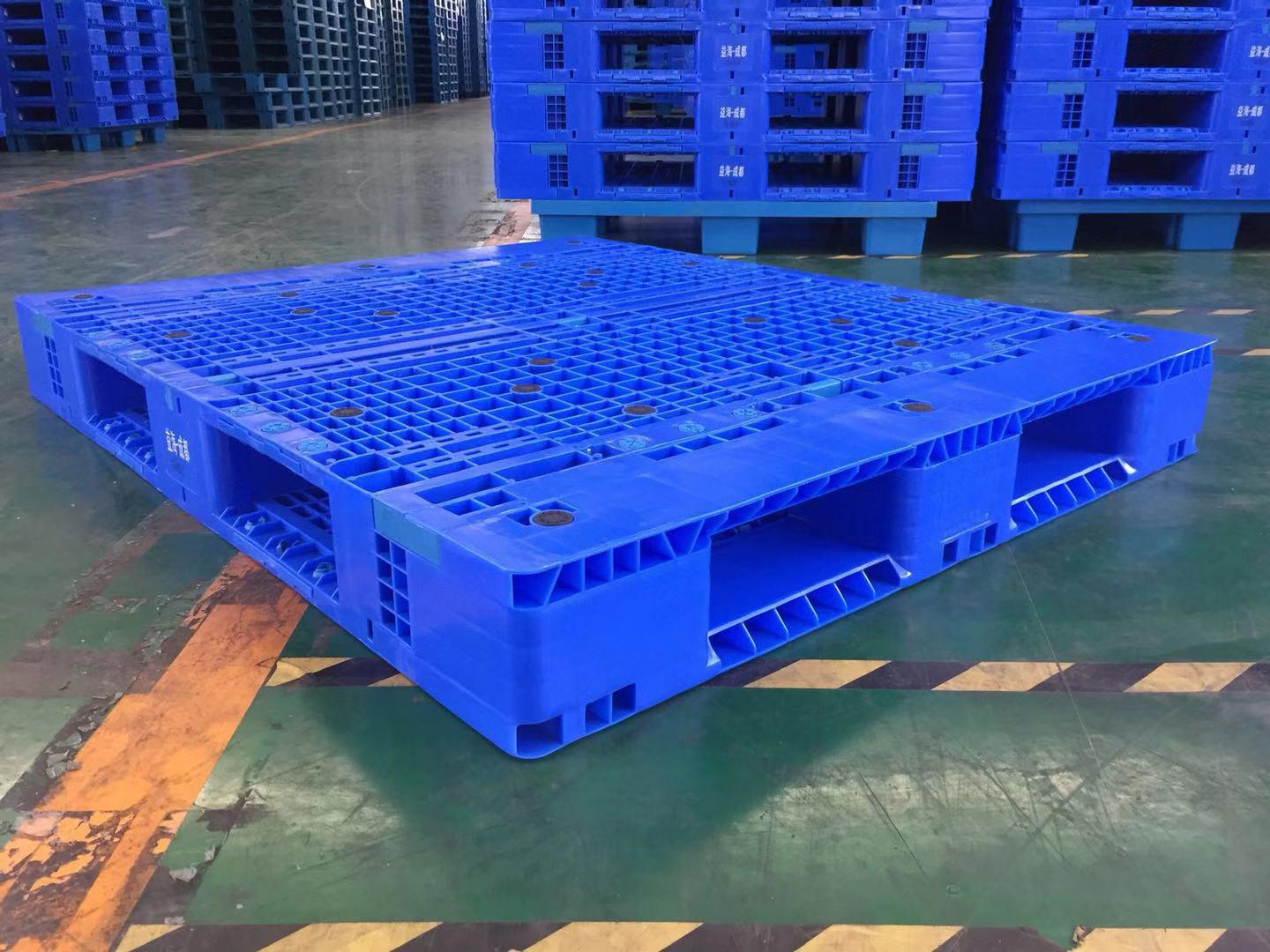 銷售武漢/廣東組裝塑料托盤可進行邊條顏色區(qū)分網(wǎng)格雙面字型托盤