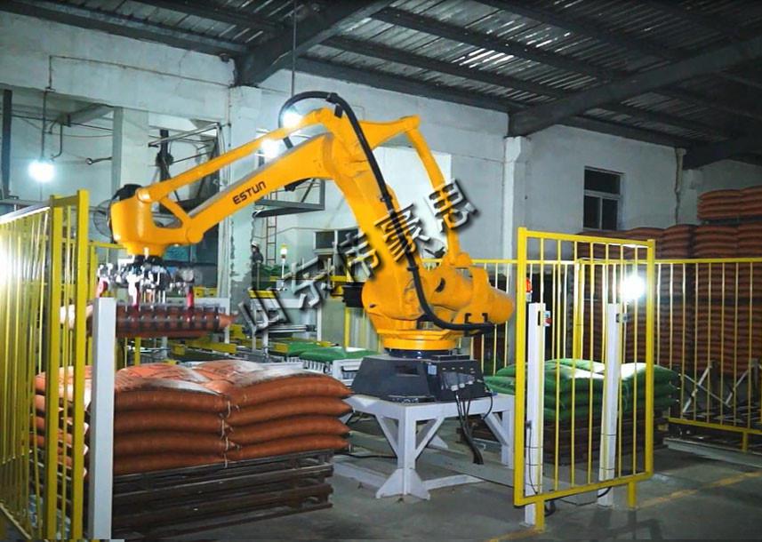 全自動(dòng)機(jī)器人拆垛機(jī) 飼料托盤卸垛設(shè)備廠家