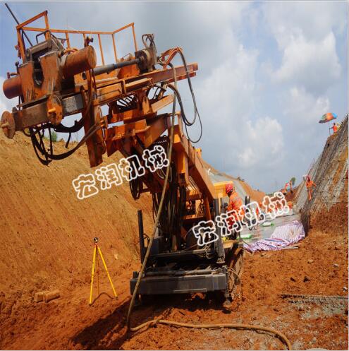 山東濟寧可升降履帶式基坑錨固鉆機