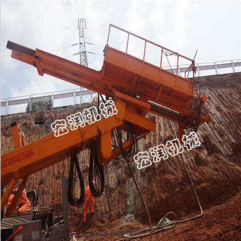 履帶式深基坑錨固鉆機 舉高護坡鉆機