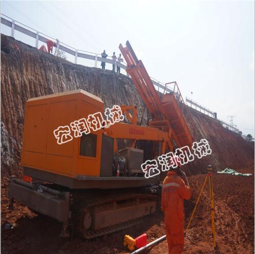 報價升高7米邊坡支護錨固鉆機  液壓錨固鉆機