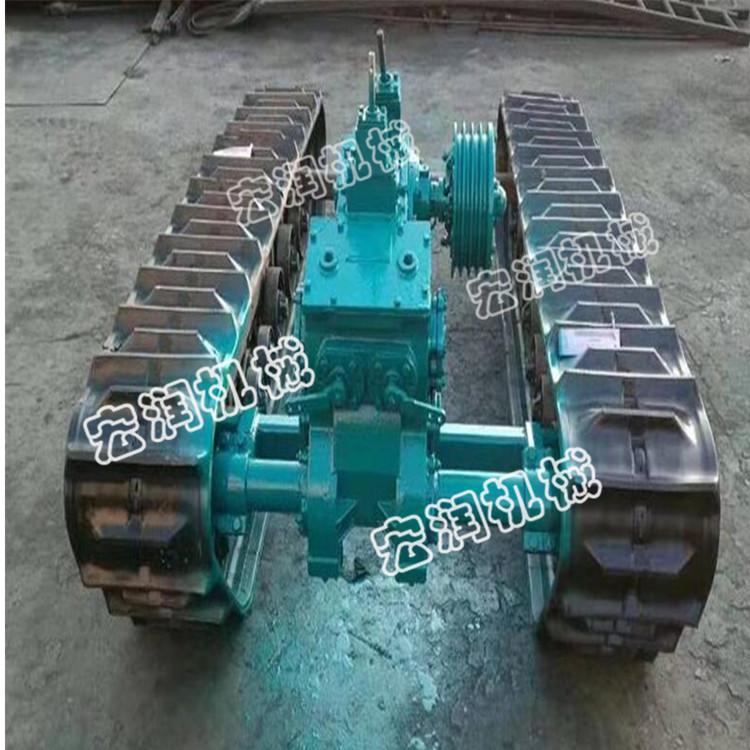   工地橡膠底盤運(yùn)輸車 履帶底盤總成  鉆機(jī)履帶底盤