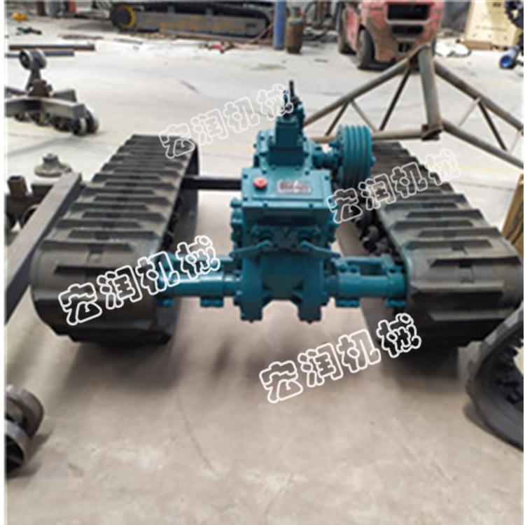   工地橡膠底盤運(yùn)輸車 履帶底盤總成  鉆機(jī)履帶底盤