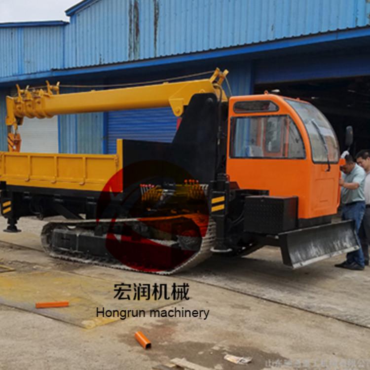 履帶隨車吊機械吊四驅(qū)農(nóng)用車 小型柴油履帶運輸車