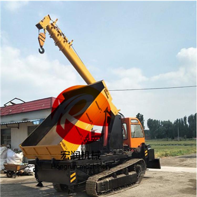 履帶隨車吊機械吊四驅(qū)農(nóng)用車 小型柴油履帶運輸車