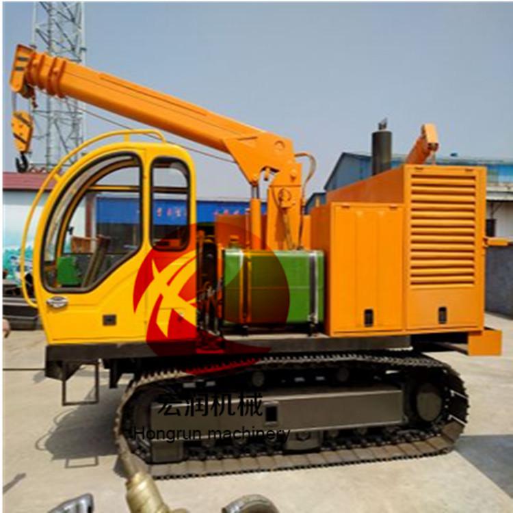  直銷履帶吊車 工程橡膠底盤履帶隨車隨車吊 四驅(qū)液壓履帶隨車吊