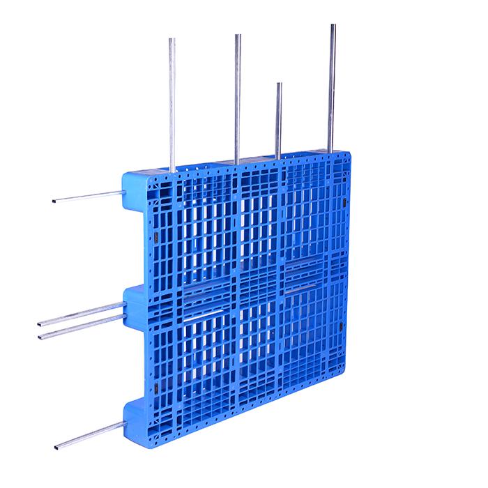網(wǎng)格川字塑料托盤貨架倉儲托板周轉貨運1412卡板叉車塑膠托盤廠家