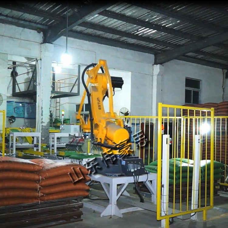 全自動(dòng)碼垛系統(tǒng) 機(jī)械人碼垛機(jī)工作原理