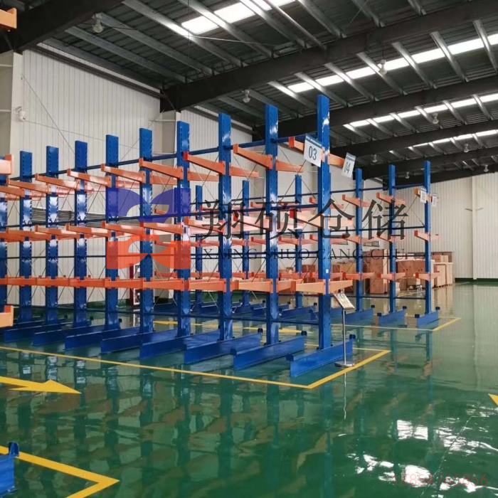 倉(cāng)庫(kù)伸臂式貨架/單面懸臂貨架/雙面多層管材存放貨架/鋁型材貨架廠家