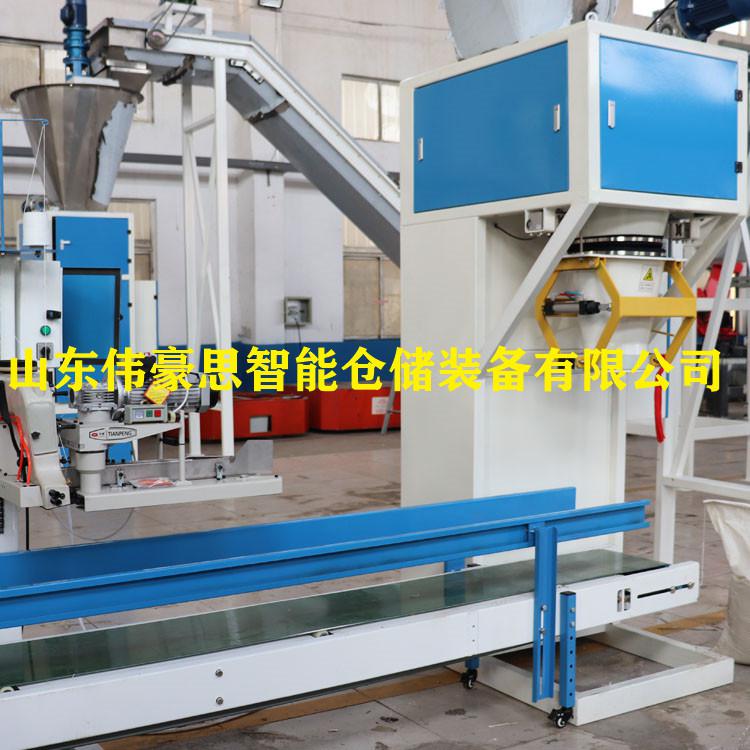 山東定制飼料碼垛機(jī)器人 自動化袋料碼垛系統(tǒng)