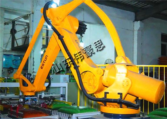 豆粕飼料全自動碼垛機 袋料機器人碼垛解決方案