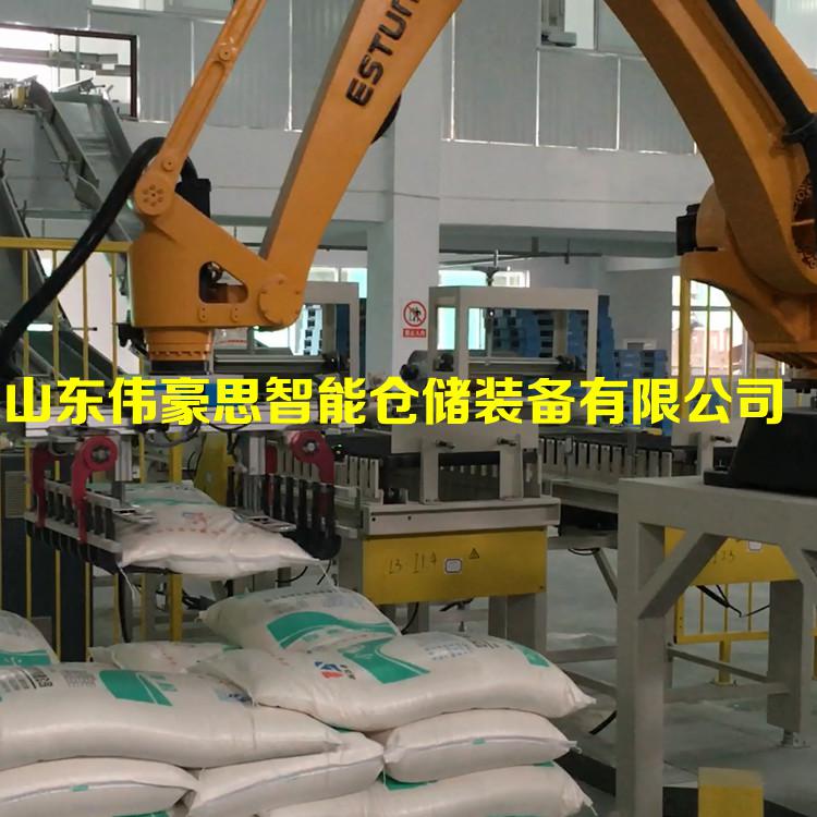 鈦白粉碼垛機器人非標定制 袋裝氧化鎂碼垛機廠家