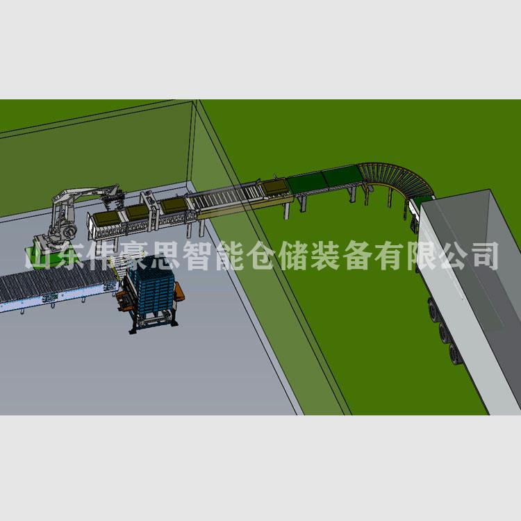 供應(yīng)淀粉全自動(dòng)裝車機(jī)械手 自動(dòng)裝車機(jī)器人非標(biāo)定制